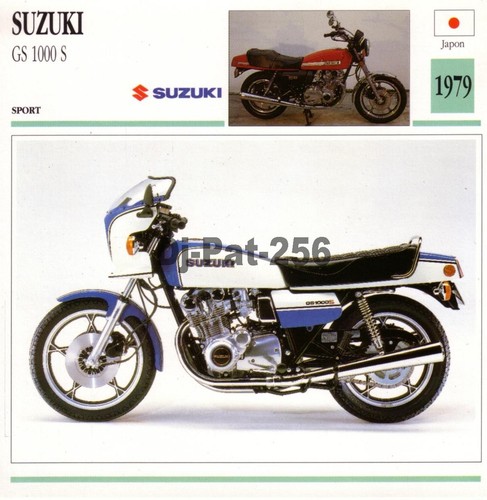 Fiche moto suzuki - fiche, 1000