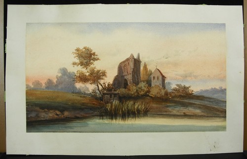 Ruines une église - ruines, d'une