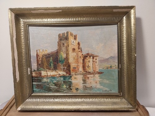 Tableau ancien signé u - tableau,