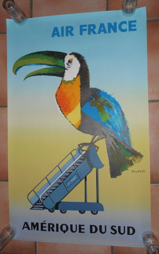 Affiche air france ancienne - air,