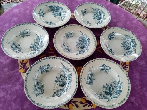 Assiettes creuses demi - assiettes,