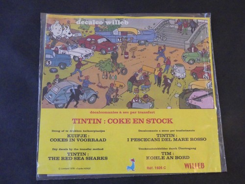 Décalcomanie willeb tintin - dÉcalcomanie,