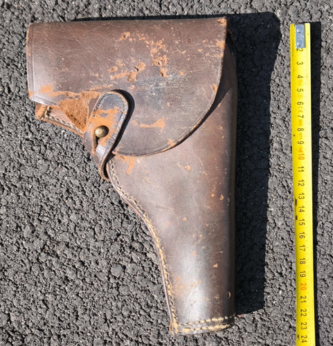 étui cuir pistolet - cuir,