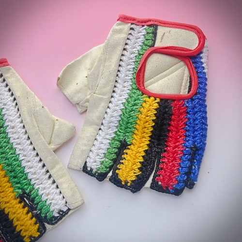 Gants cuir au crochet - cuir,