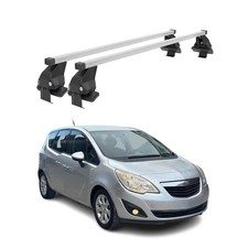 Barres de toit transversales pour Opel Meriva 2010-2017 Acier Gris