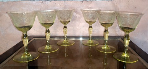 Anciens verres vin - 6, à