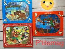 Lot 3 anciens Puzzles Nathan