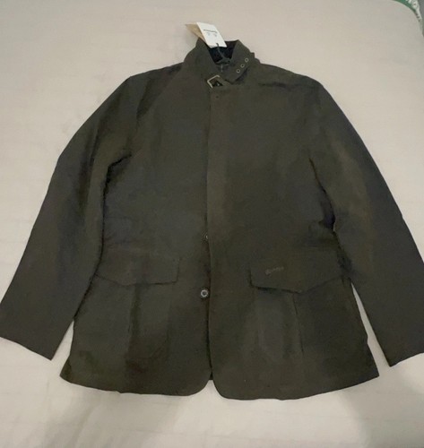 Barbour lutz wax jacket - wax, l