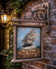 PANNEAU SUSPENDU PUB OLD WHALE