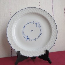 1 plat rond plat en porcelaine de limoges Bernardaud modèle Hortense