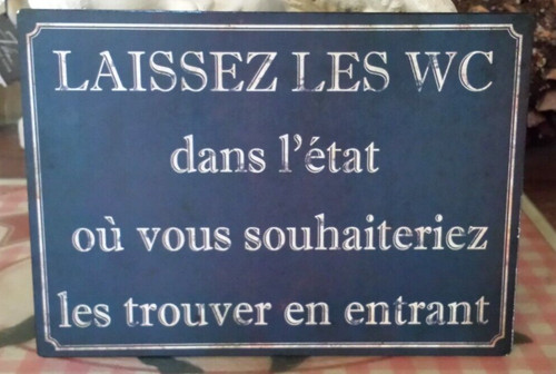 Plaque laissez les - plaque,
