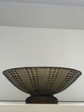 Vintage Designer Tabletop Fruit Bowl Pressed Glass Pierre D'Avesn Paris 