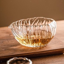 Bol à matcha en verre avec bec verseur, tasse à thé vert, authentique