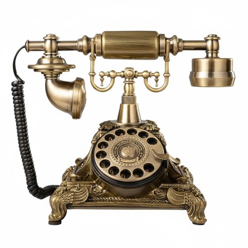 Téléphone rétro cadran - téléphone,