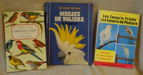 Lot trois livres oiseaux - de,