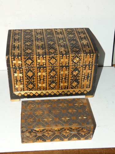 Lot boite bois coffret - boite,