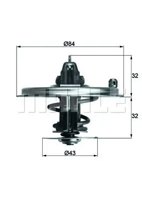Thermostat 85d mahle - thermostat,