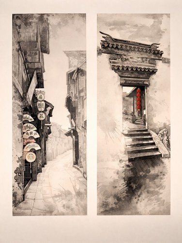 Signed asian street - signed,
