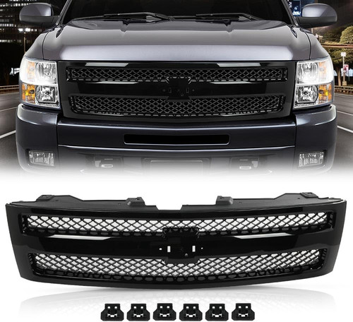 Front bumper mesh grille - front,