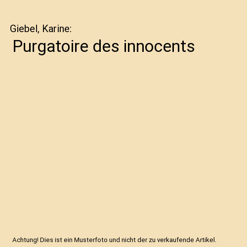 Purgatoire des innocents