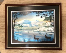 Tableau Cerf Biche Effet