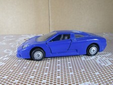 A170 Maisto Shell Chine Bugatti EB 110 Bleu 1:38 Jouet à Friction Testé Ok