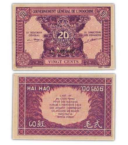 Cents 1942 indochine - indochine, /