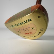 HONMA GOLF Persimmon LB-SINKER MID Putter RH avec couvre-chef