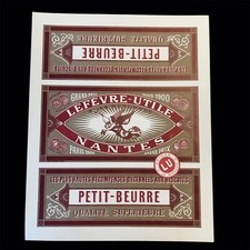 1905 Etiquette Petit Beurre Lu