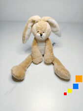 Peluche/Doudou Lapin Beige Blanc Yeux Nez Bouche Marron 30cm Bunny Friend Action
