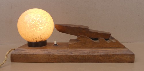 Lampe bateau bois - lampe,
