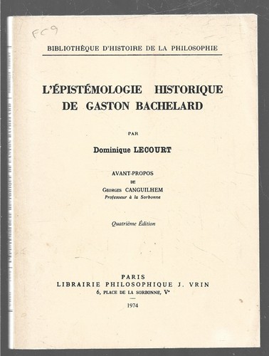 Epistemologie historique - historique, de