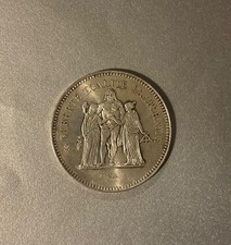 50 FRANCS 1975 HERCULES FRANCE MONNAIE EN ARGENT.