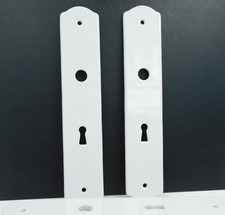 255X50mm, Lot de 2 PLaques de Propreté en porcelaine blanche UCDA LIMOGES, Porte