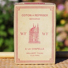 Boîte mercerie ancienne - , coton