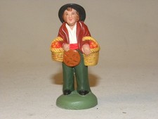 VINTAGE ANCIEN SANTON DE PROVENCE TERRE CUITE ESCOFFIER 7 CM LE PISTACHIER TBE