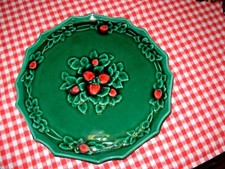 plat à tarte ancien VALLAURIS  poterie d'art Jean Rossignol,Joseph Calvas-Blanc