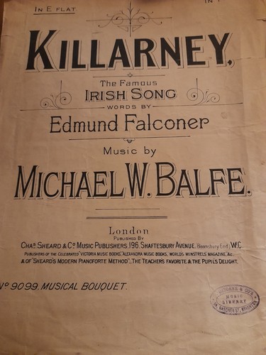 Falconer and balfe - and, balfe/