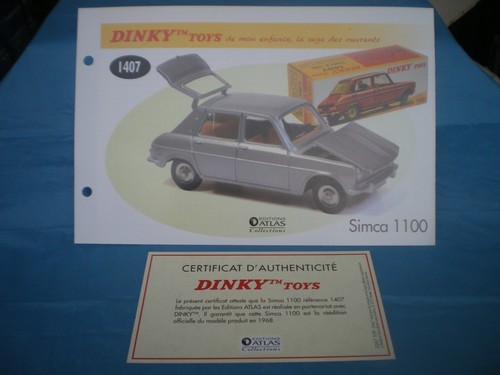 Dinky toys 1407 atlas simca - dinky,