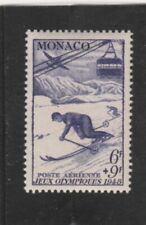 L7242 MONACO TIMBRE N° Y&T P Aerienne 33 de 1948 " Descente a Skis " NEUF**