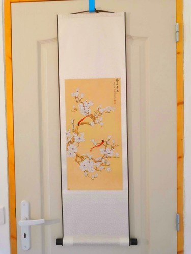 Asian painting birds - asian, and