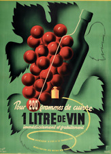 affiche poster vin cuivre
