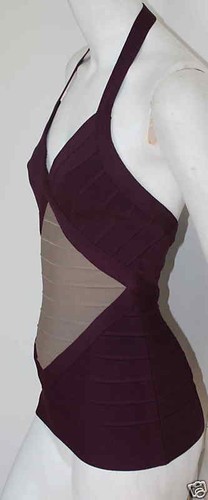 Authentic herve leger - herve, maroon