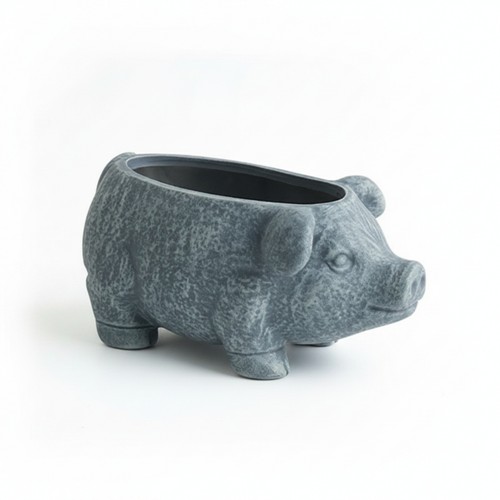 Pot fleurs cochon fausse - pot,