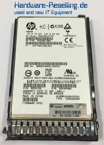 400gb sas 3 12g ssd - hp, sas-3