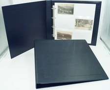 CLASSEUR ALBUM SAFE GDE CONTENANCE + 40 FEUILLES FOND BLANC POUR 480 CPA CPM