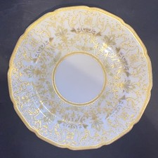 GRAND PLAT ROND A TARTE GATEAU en PORCELAINE WILLIAM GUERIN & CIE LIMOGES