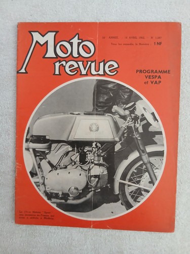 Moto revue 1587 4 1962 - revue, n°1587