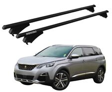 Barres Portatout Porte-Paquet De Toit Pour Peugeot 5008 2017-2020 Noires Menabo