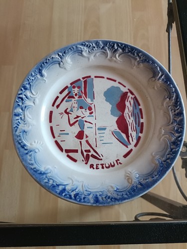 Assiette parlante faience - parlante,
